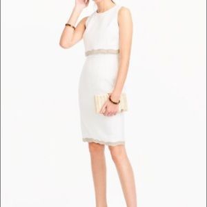 J. Crew Going Places Dress in white Linen size 00